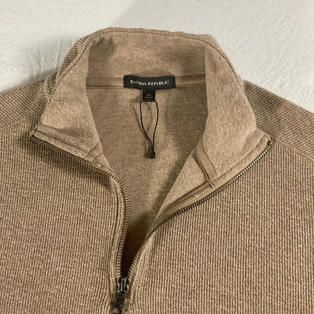 Banana Republic Brown Quarter Zip Size Medium